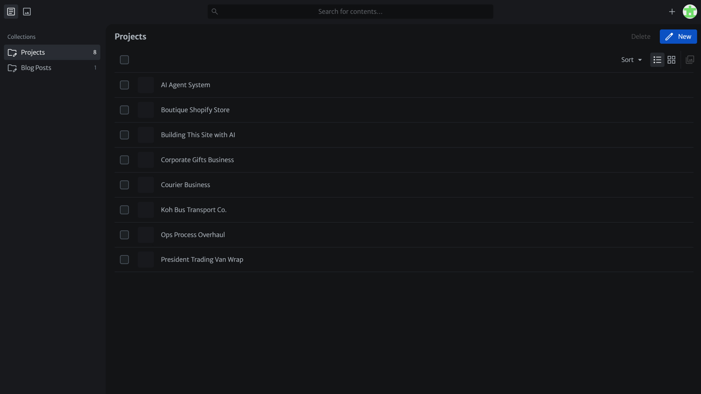 Sveltia CMS admin panel
