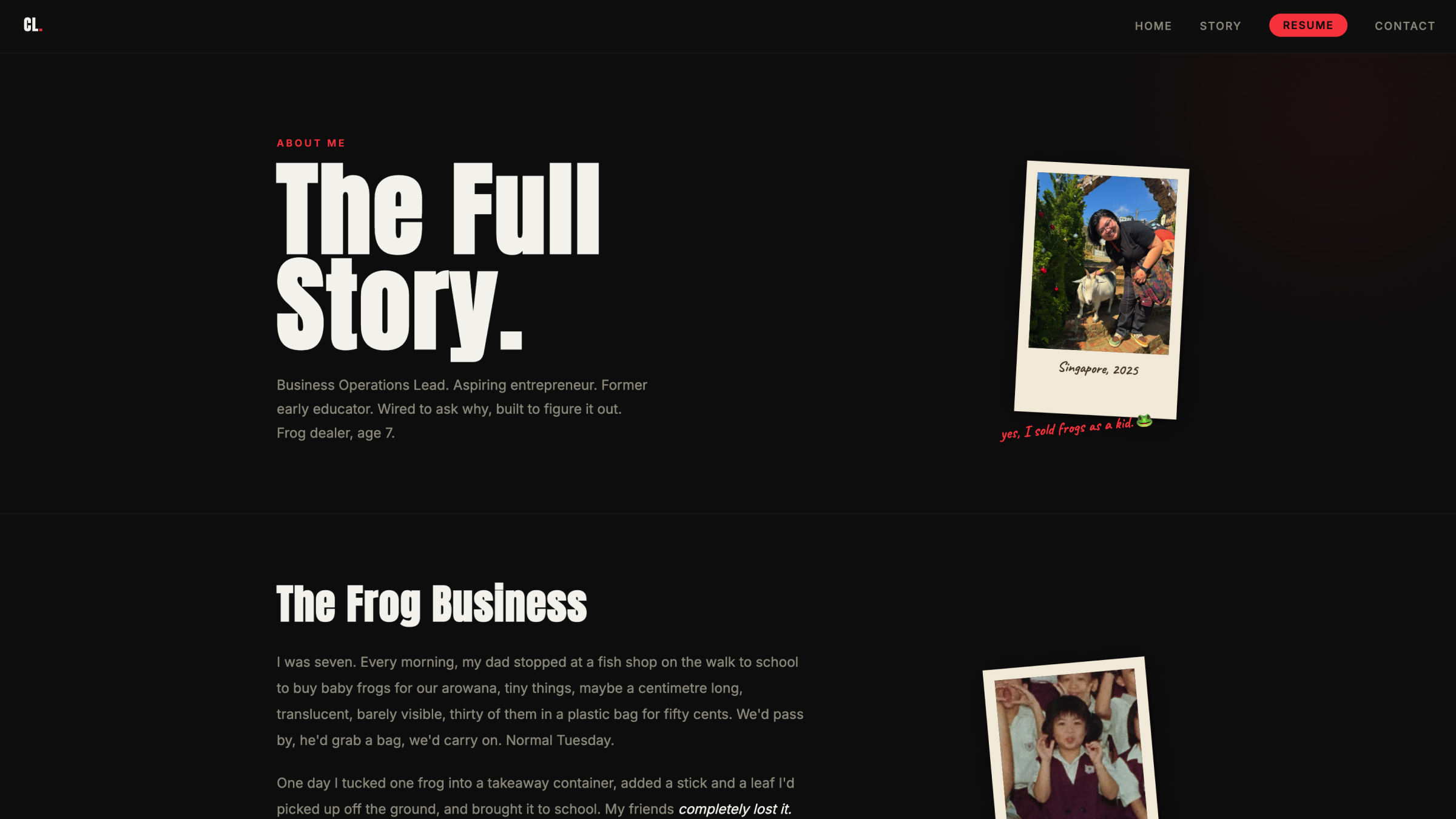 Story page